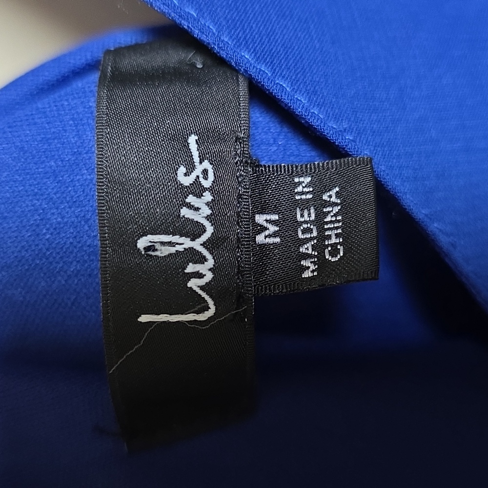 Lulu's Vibrant Blue Dress. Hi Low. - Picture 3 of 6